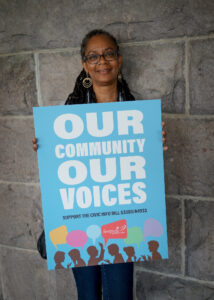 Free Press Action Fund members, allies and staff met in Trenton, NJ to urge legislators to speak up for the Civic Info Bill. Image by Free Press on Flickr. 